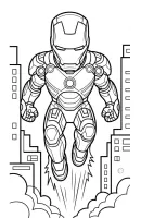 Iron Man kleurplaat 8